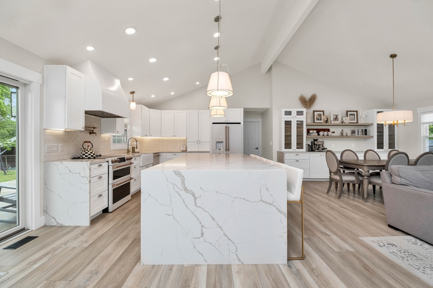 Kitchen with stone island