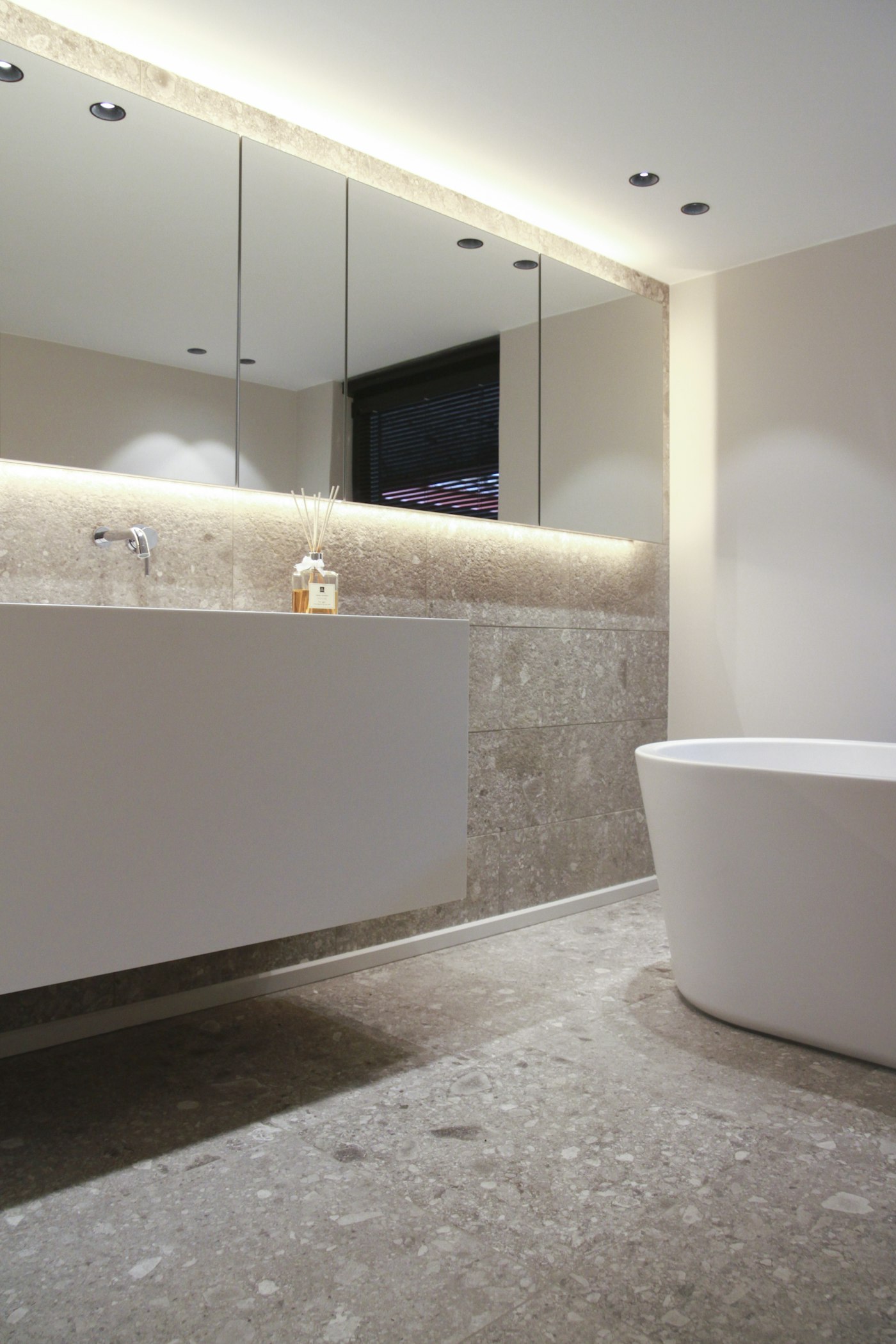 Stone bathroom vanity project